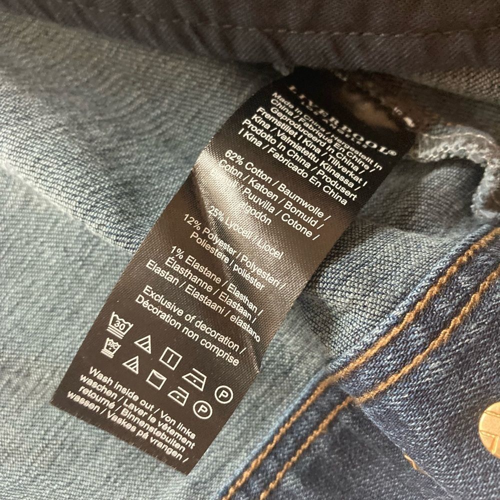 Liverpool Denim Jean jacket Plus Size 3X - Picture 8 of 9